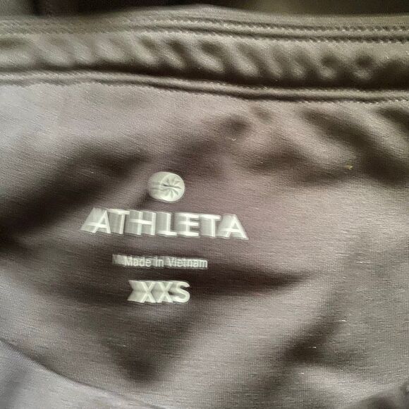 Athleta Reflective Black Mesh Panel Leggings Women’s XXS High Rise Compression A - Picture 3 of 8